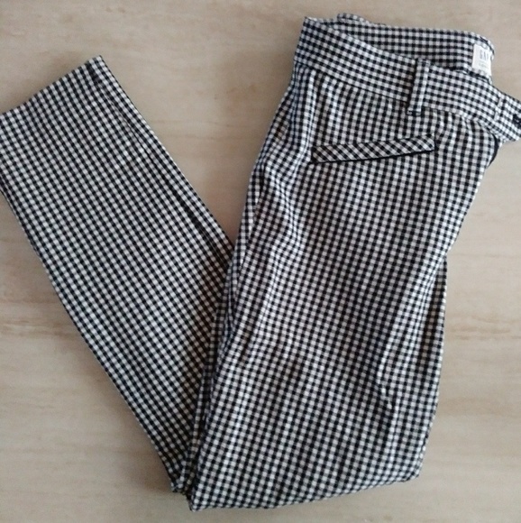 GAP Pants - GAP SKINNY ANKLE checkered dress pants 0
